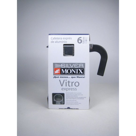NEW Monix Cafetire Italienne 6 Tasses Servings Express Coffee Maker Non Stick - Picture 2 of 8